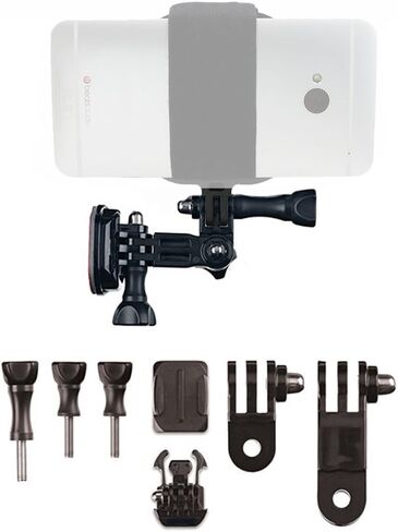 Action Mount Helmet with 3-Way Pivots for Popular Sports Camera, or other Action Mount products. Flat & Curved. in Kuwait