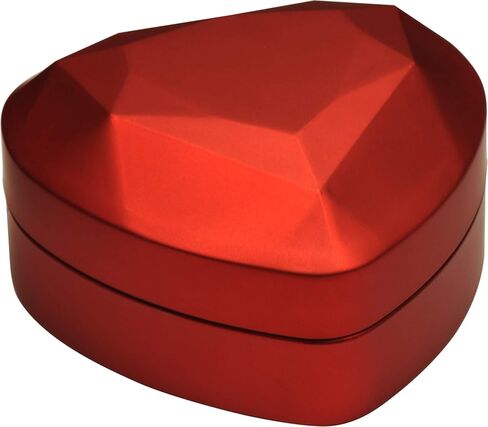 LED Black Necklace Box Luxury Octagonal Design LED Pendant Jewelry Gift Box LED Necklace Jewelry Gift Box with Light for Men for Women for Girls Box Dimension 2.83〞(W)*3〞(D)*2.17〞(H) in Kuwait