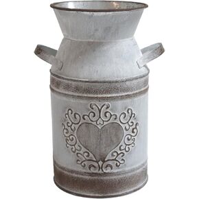 مزهرية HIDERLYS عالية الزخرفة مقاس 7.5 سم مع لمسة نهائية فريدة من نوعها على شكل قلب، لمسة نهائية مجلفنة - مزينة بديكور ريفي لغرفة المعيشة والمطبخ وغرفة النوم والمكتب in Kuwait