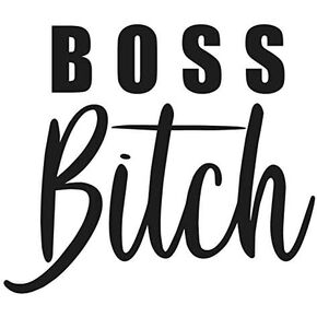 SixtyTwo24 Boss Bitch Sticker-5 inch Decal Black- Funny Diva Stickers,Girl Stickers,boss Babe,Hustler,Hustle Hard,boss Lady,Sticker Decal Window Tumbler,Small in Saudi Arabia