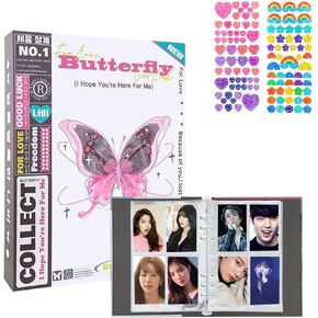 Kpop Photocard Binder، PVC مجاني Kpop Photocard حامل كتاب A5 Kpop Photocard Binder، 160 جيبًا بسعة كبيرة A5 6 حلقات Kpop Photo Card Binder ألبوم Photocard، Kpop Binder Album Collect Book in Kuwait