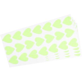 MECCANIXITY Glow in The Dark Tape Heart,1" 84 Glow Heart Sticker Green for Walls Parties Marking Decorations in Saudi Arabia