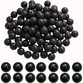 100 X .68 Cal Paintball Kinetic Round for Self Defense and Practice, Reusable .68 Caliber Paintball Ammo Solid Nylon Balls Projectile Fit for Byrna SD and T4E HDR (3.6 Grams)