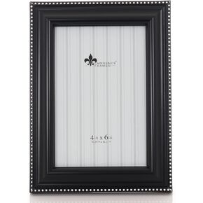 Lawrence Frames 198757 Walnut Wood 5x7 Picture Frame - Gold Bead Design