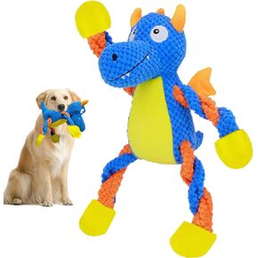 YoFellas Dog Plush Toy Funny Cute Soft Lobster Squeaky for Aggressive Chewer, Interactive Toy for Trainning, Not a Tug Toy, Durable Toys for Small Medium Large Dogs Teeth Care, not for Tugging