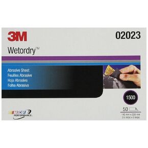 ورقة صنفرة ورقية 3M Wetordry - 5 1/2 بوصة × 9 بوصة - 1500 درجة in Saudi Arabia