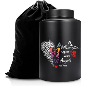 220 رطلًا من الجرار التذكارية الكبيرة للرماد البشري، الجرار الفراشة للرماد، الجرار الكبيرة لدفن Angelwings للرماد، بقايا حرق الجثث، الجرار المزخرفة للجنازة in Kuwait