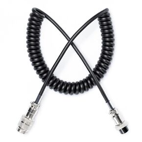 Fumei 4 Pin Mic Extension Cable 1.8M Durable Coiled Cable Compatible with Cobra Uniden CB HAM Radio in Saudi Arabia