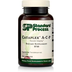 العملية القياسية Cataplex A-C-P لصحة القلب، وصحة اللثة، ودعم المناعة، ومكمل الأوعية الدموية مع فيتامين C، وسيترات المغنيسيوم، والخميرة الغذائية، وفيتامين A، ومسحوق فطر الريشي - 180 قرصًا in Kuwait