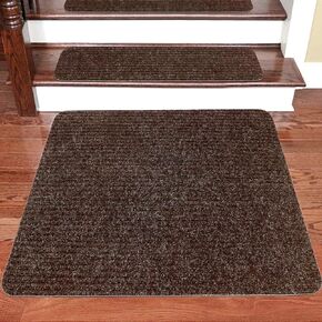 Seloom Indoor Door Mat, Front Door Rug Non-Slip Durable Self-Adhesive Doormat Resist Dirt Entrance Rug Inside Floor Landing Mats Machine Washable -24" X 36", Brown in Kuwait