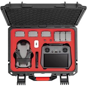 تومات شنطة حمل صلبة مقاومة للماء لجهاز دي جيه اي ميني 4 برو فلاي مور كومبو (ميني 4 برو ار سي 2 وRC-N2) بسعة كبيرة، حماية كاملة مع حزام كتف in Kuwait