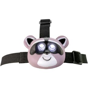 MISTIC COOL Raccoon LED Headlamp, Fun Head Flashlight with Elastic Headband Just for Kids with Cute Raccoon Design in Kuwait