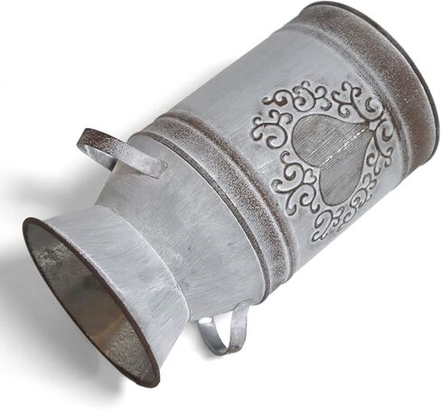 مزهرية HIDERLYS عالية الزخرفة مقاس 7.5 سم مع لمسة نهائية فريدة من نوعها على شكل قلب، لمسة نهائية مجلفنة - مزينة بديكور ريفي لغرفة المعيشة والمطبخ وغرفة النوم والمكتب in Kuwait