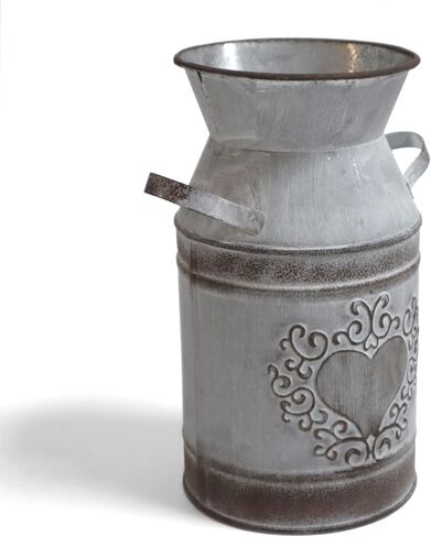 مزهرية HIDERLYS عالية الزخرفة مقاس 7.5 سم مع لمسة نهائية فريدة من نوعها على شكل قلب، لمسة نهائية مجلفنة - مزينة بديكور ريفي لغرفة المعيشة والمطبخ وغرفة النوم والمكتب in Kuwait