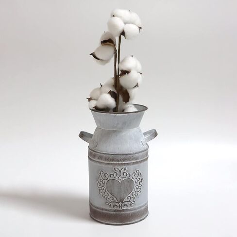 مزهرية HIDERLYS عالية الزخرفة مقاس 7.5 سم مع لمسة نهائية فريدة من نوعها على شكل قلب، لمسة نهائية مجلفنة - مزينة بديكور ريفي لغرفة المعيشة والمطبخ وغرفة النوم والمكتب in Kuwait