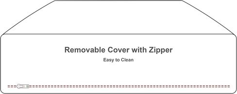 (أزرق سماوي، كبير - 46 طول × 35 عرض × 6 انش) - سرير للكلاب بتصميم مستطيل من الفرو الصناعي من بيسي آند بارني in Kuwait