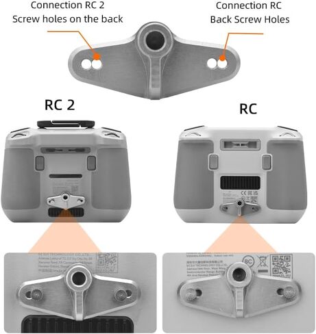 Honlyn Metal Bicycle Mount Bracket Compatible with DJI Mini 4 Pro Remote Control/Gopro/DJI Osmo Action 2 3 Riding Expansion 1/4 Adapter Base,Compatible with DJI rc Bike Mount in Saudi Arabia