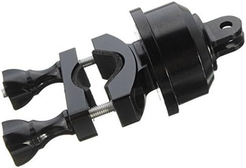 Hooshion Extendable Professional Aluminum 360 Degree Swivel Rotating Helmet Self Mount Adapter Handlebar Bike Mount for Gopro Camera Sports Camera in Saudi Arabia