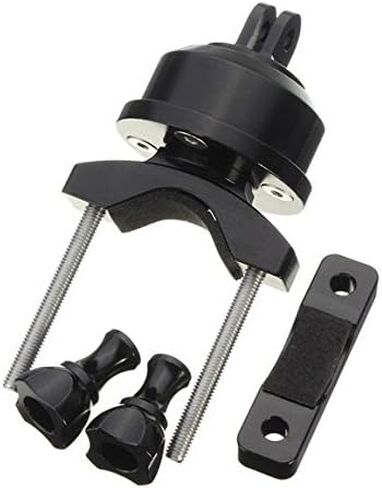 Hooshion Extendable Professional Aluminum 360 Degree Swivel Rotating Helmet Self Mount Adapter Handlebar Bike Mount for Gopro Camera Sports Camera in Saudi Arabia