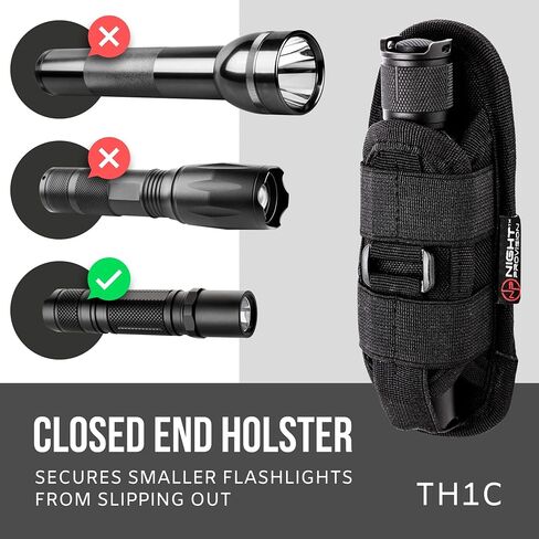 مشبك حزام معدني لحافظة المصباح التكتيكي TH2C وحلقة سلسلة مفاتيح خفية TKH-S1 لحقيبة حزام الخدمة وحامل قابل للتمدد لحزام الأمان العسكري للشرطة in Saudi Arabia