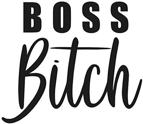 SixtyTwo24 Boss Bitch Sticker-5 inch Decal Black- Funny Diva Stickers,Girl Stickers,boss Babe,Hustler,Hustle Hard,boss Lady,Sticker Decal Window Tumbler,Small in Saudi Arabia
