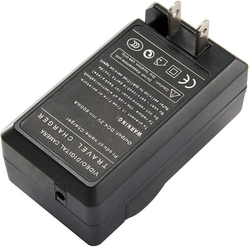 Amsahr C-BP727 شاحن سفر صغير بديل رقمي لكاميرات Canon BP-727، CG-700، M50، M52، M500 مع حقيبة ملحقات العدسات (رمادي) in Kuwait