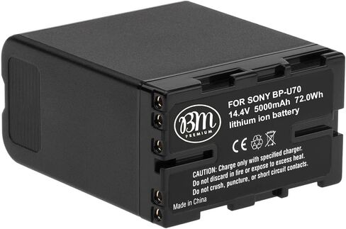 بطارية BM Premium BP-U70 متوافقة مع PXW-FS5، PXW-FS5M2، PXW-FS7، PXW-FS7M2، PXW-X160، PXW-X180، PXW-X200، PXW-Z190، PXW-Z280، PMW-100، PMW- كاميرات الفيديو 300K1، ILME-FX6، PXW-FX9 in Kuwait