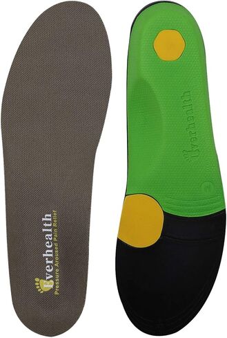 Orthotic Insoles Inserts High Arch Support and Deep Heel Cup for Plantar Fasciitis, Flat Feet, Over-Pronation, Heel Pain Relief, Lightweight & Shock Absorbing Replacement Insole for Men and Women in Kuwait