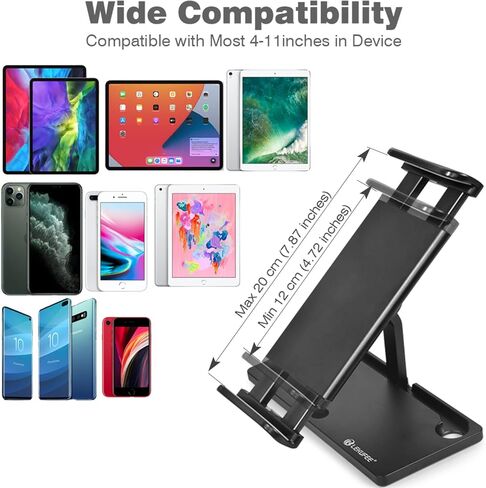 ليكوفي حامل تابلت الومنيوم خفيف الوزن قابل للطي مع قفل منزلق متوافق مع دي جيه اي ميني 3/دي جيه اي مافيك 3/مافيك ميني 2/1/ميني اس اي/مافيك اير 2S/2/مافيك 2 برو/مافيك برو/مافيك اير/دي جيه اي in Kuwait