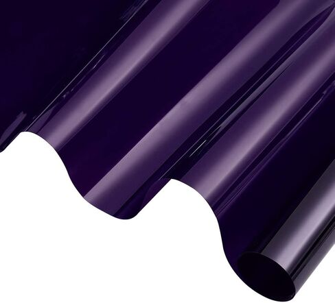 Daytime Privacy Window Film Sun Blocking Blackout Window Film Anti UV Heat Control Window Tint for Home Office Static Cling Vinyl 19.68'' x 118'', Purple in Saudi Arabia