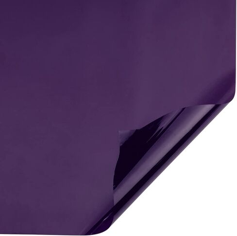 Daytime Privacy Window Film Sun Blocking Blackout Window Film Anti UV Heat Control Window Tint for Home Office Static Cling Vinyl 19.68'' x 118'', Purple in Saudi Arabia
