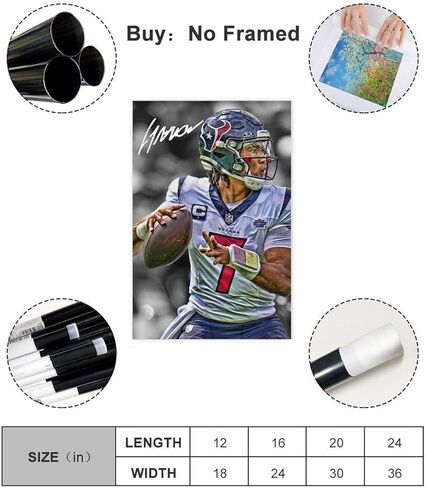 HOUKIG CJ Stroud Canvas Poster Bedroom Decor Sports Landscape Office Room Decor Gift Unframe: Unframe:12x18inch(30x45cm) in Kuwait