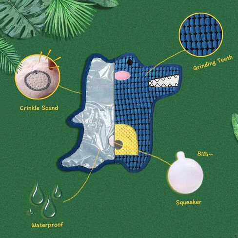 Laifug No Stuffing Squeaky Dog Toy, Tough Plush Dog Toy Mat Reinforced Seams, Interactive Dog Toys Reduce Anxiety in Kuwait