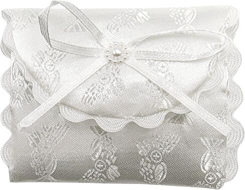 Light of Christ First Communion Satin Purse Set for Girls, Includes Mass Prayer Book, Rosary and Pouch, Scapular, and Lapel Pin, Gifts and Keepsakes for Young Women, Communicant Starter Pack, 6 Pieces in Saudi Arabia