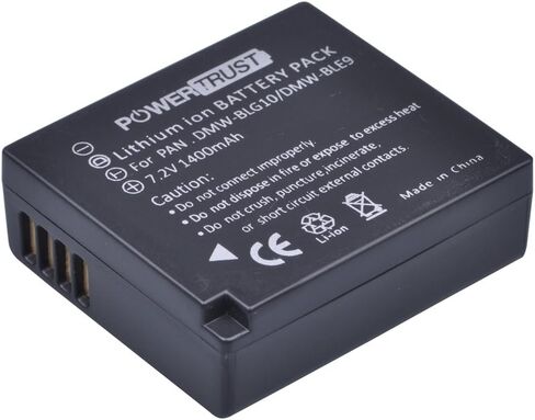 PowerTrust 3-Pack DMW-BLG10 DMW-BLE9 Replacement Battery and Dual USB Charger for Panasonic DMW-BLE9, DMW-BLG10 and Panasonic Lumix DMC-GF3, DMC-GF5, DMC-GF6, DMC-GX7, DMC-GX85, DMC-LX100, DMC-ZS60 in Kuwait