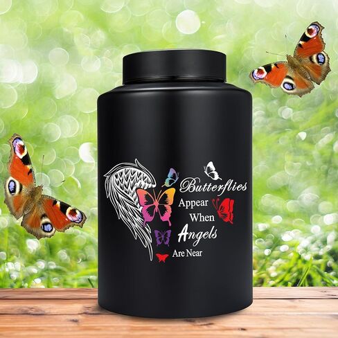 220 رطلًا من الجرار التذكارية الكبيرة للرماد البشري، الجرار الفراشة للرماد، الجرار الكبيرة لدفن Angelwings للرماد، بقايا حرق الجثث، الجرار المزخرفة للجنازة in Kuwait