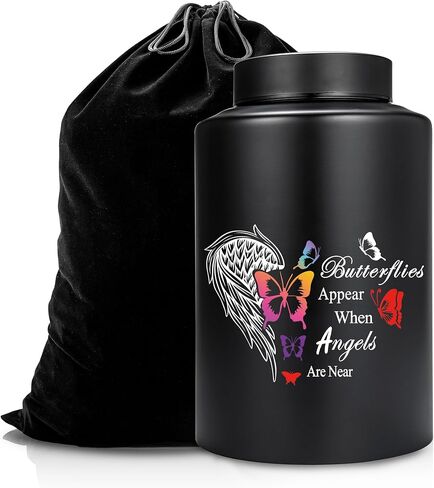 220 رطلًا من الجرار التذكارية الكبيرة للرماد البشري، الجرار الفراشة للرماد، الجرار الكبيرة لدفن Angelwings للرماد، بقايا حرق الجثث، الجرار المزخرفة للجنازة in Kuwait