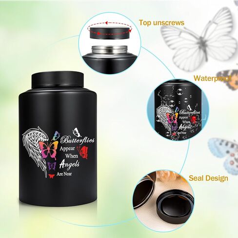 220 رطلًا من الجرار التذكارية الكبيرة للرماد البشري، الجرار الفراشة للرماد، الجرار الكبيرة لدفن Angelwings للرماد، بقايا حرق الجثث، الجرار المزخرفة للجنازة in Kuwait