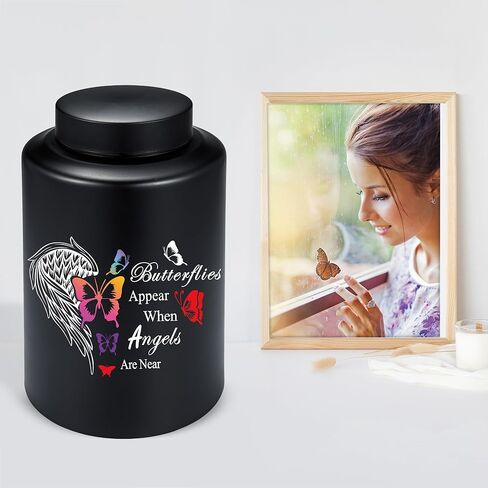 220 رطلًا من الجرار التذكارية الكبيرة للرماد البشري، الجرار الفراشة للرماد، الجرار الكبيرة لدفن Angelwings للرماد، بقايا حرق الجثث، الجرار المزخرفة للجنازة in Kuwait