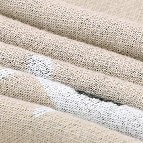 mimixiong بطانية أطفال متماسكة 100٪ قطن للأطفال الصغار للبنين والبنات مع لطيف اللاما الرمادي مقاس 30 × 40 بوصة in Kuwait