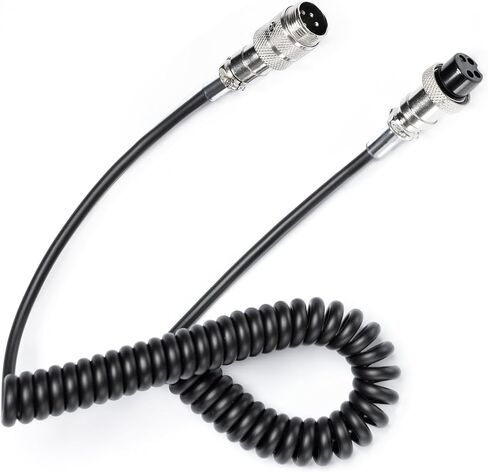 Fumei 4 Pin Mic Extension Cable 1.8M Durable Coiled Cable Compatible with Cobra Uniden CB HAM Radio in Saudi Arabia