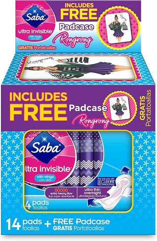 سابا غطاء حماية رفيع للغاية غير مرئي مع اجنحة، 14 قطعة، مع حافظة وسادة بتصميم رونجرونج in Kuwait