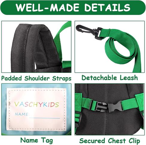 VASCHY Mini Toddler Backpack with Leash, Ultra Lightweight Tiny Little Daycare Backpack in Kuwait