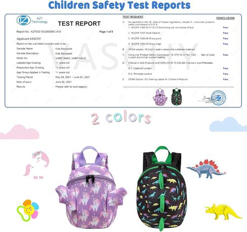 VASCHY Mini Toddler Backpack with Leash, Ultra Lightweight Tiny Little Daycare Backpack in Kuwait