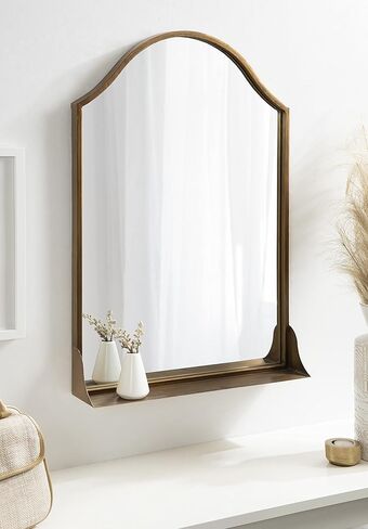 Kate and Laurel Gramera Arch Wall Mirror, 20x30, Gold in Kuwait