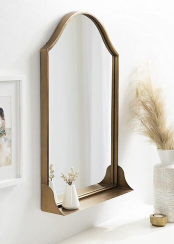 Kate and Laurel Gramera Arch Wall Mirror, 20x30, Gold in Kuwait
