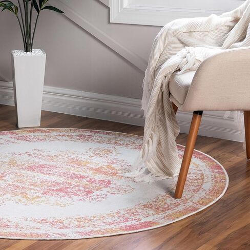 Rugs.com سجادة منطقة مجموعة Lucerne - سجادة عاجية منخفضة الوبر مقاس 4 × 6 بوصة مثالية للمداخل والمطابخ وزوايا الإفطار والقطع المميزة in Saudi Arabia