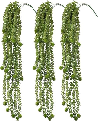 نباتات معلقة صناعية من TOPSV، نباتات معلقة ديكور صناعي، خضرة صناعية لغرفة المعيشة، غرفة النوم، الجدار، الكروم المزيفة لحفلات الزفاف، ديكورات حفلات الحديقة (علبة الهندباء) in Kuwait