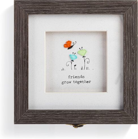 DEMDACO Friends Grow Together Floral 6 x 3 Composite Wood Decorative Keepsake Box in Saudi Arabia