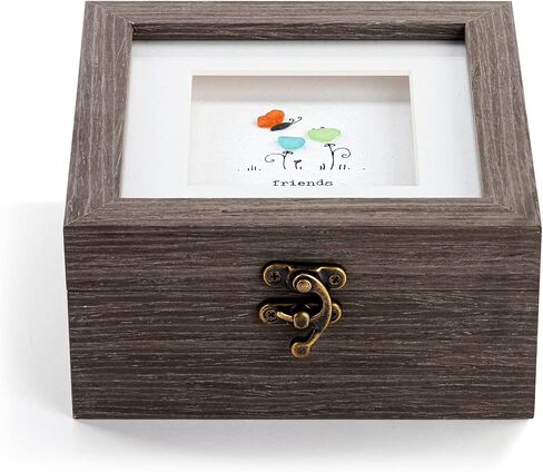 DEMDACO Friends Grow Together Floral 6 x 3 Composite Wood Decorative Keepsake Box in Saudi Arabia